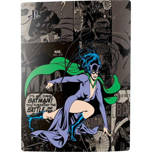 DC Comics Catwoman Vintage Action Pose Pattern PS5 Digital Edition Console Skin